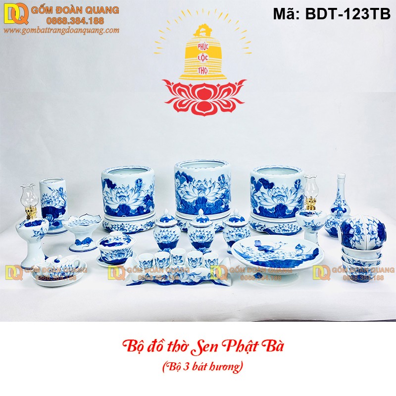 Đồ thờ gia tiên chuẩn truyền thống mã BDT-123TB