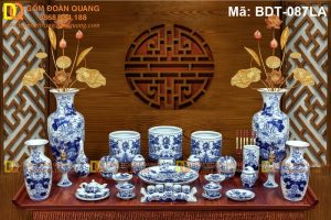Đồ thờ gốm sứ chuẩn phong thủy mã BDT-087LA
