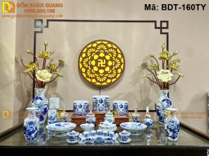 Đồ thờ sứ tinh khiết, dễ lau chùi mã BDT-160TY