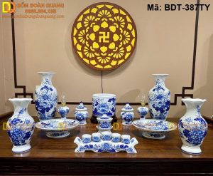 Giá đồ thờ Bát Tràng mới nhất 2025 mã BDT-387TY