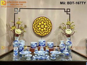 Gốm sứ Bát Tràng chuyên đồ thờ mã BDT-167TY