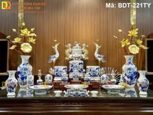 Gốm sứ Bát Tràng - Tinh hoa đồ thờ Việt mã BDT-221TY