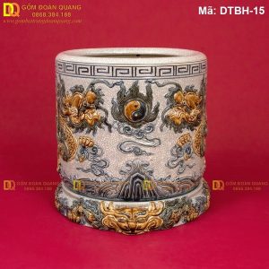 Mẫu bát hương đẹp chuẩn Bát Tràng mã DTBH-15