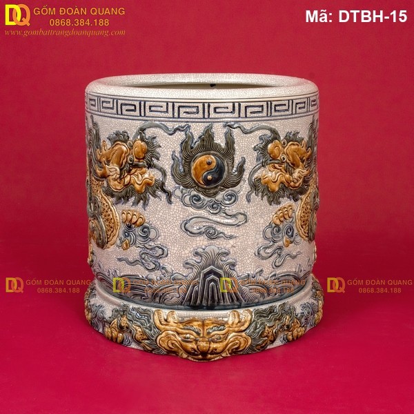 Mẫu bát hương đẹp chuẩn Bát Tràng mã DTBH-15