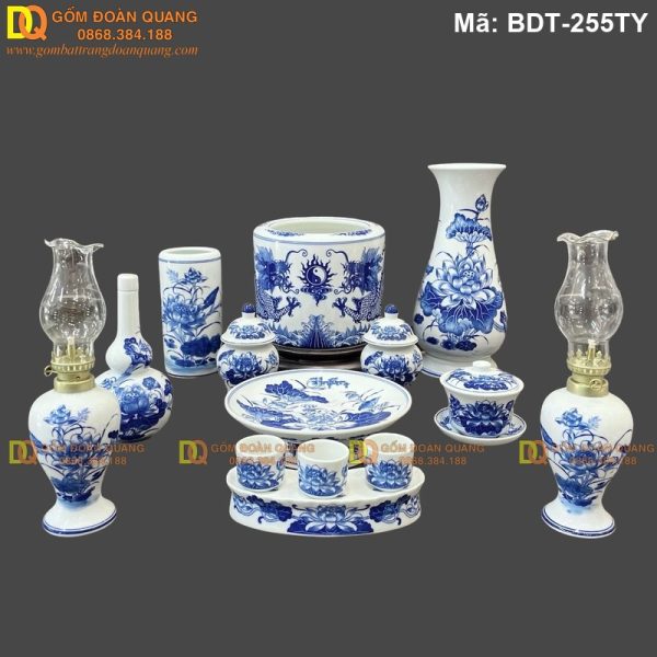 Mua đồ thờ cúng bằng sứ chuẩn phong thủy mã BDT-255TY