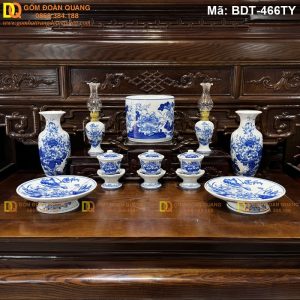 Trọn bộ thờ gia tiên đẹp và sang trọng mã BDT-466TY