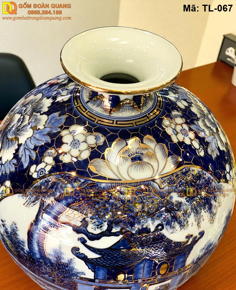 Bình gốm Bát Tràng hút tài lộc mã TL-067 – Ảnh 2