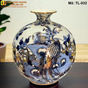 Bình gốm hút lộc trang trí phong thủy mã TL-032