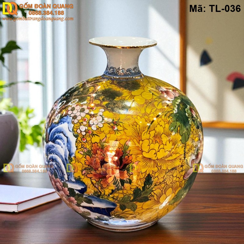 Bình hút lộc Bát Tràng mã TL-036 – Ảnh 2