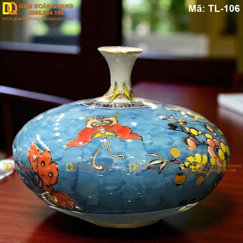 Bình hút lộc Bát Tràng mạ vàng 24K mã TL-106 – Ảnh 2