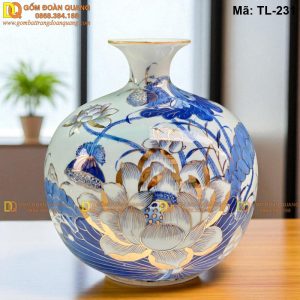 Bình hút lộc cảnh Sen Phú Quý cao 33cm mã TL-231