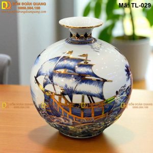 Bình hút lộc cao cấp vẽ vàng 24K mã TL-029