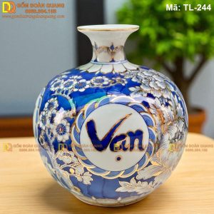 Bình hút lộc gốm sứ Vạn Sự Như Ý cao 28cm mã TL-244
