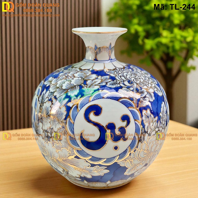 Bình hút lộc gốm sứ Vạn Sự Như Ý cao 28cm mã TL-244 – Ảnh 2