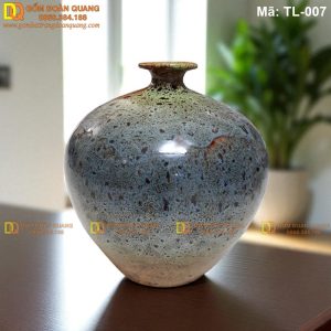 Bình hút lộc men hỏa biến Bát Tràng mã TL-007