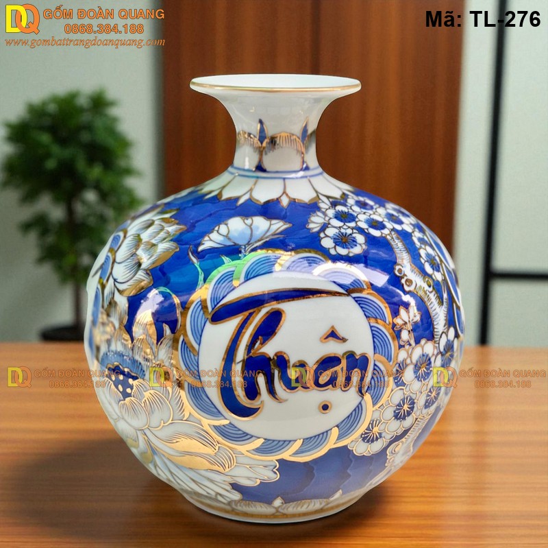 Bình hút lộc phong thủy 4 mặt Thuận Buồm Xuôi Gió mã TL-276 Bình hút lộc phong thủy 4 mặt Thuận Buồm Xuôi Gió mã TL-276