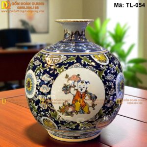 Bình hút lộc tứ cảnh bổ khung mã TL-054