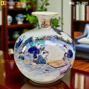 Bình hút tài lộc cảnh Bách Nhi Bách Phúc cao 24cm, 28cm, 33cm mã TL-281