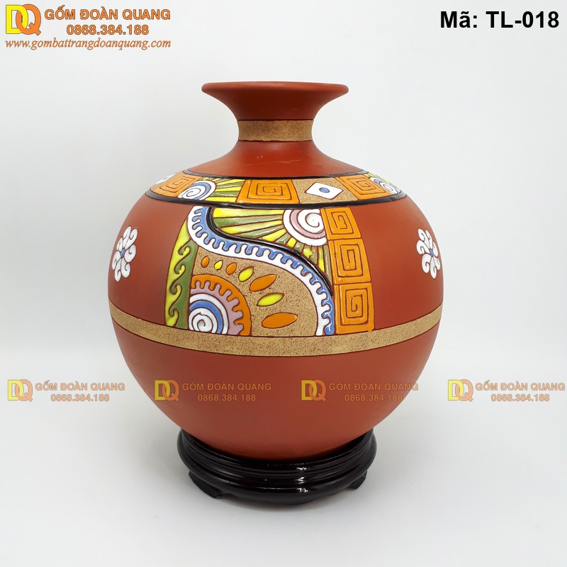 Bình hút tài lộc gốm Bát Tràng giá rẻ mã TL-018