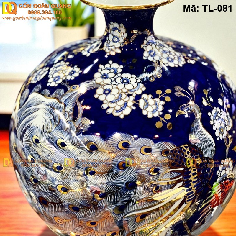 Bình hút tài lộc gốm Bát Tràng mã TL-081 – Ảnh 2