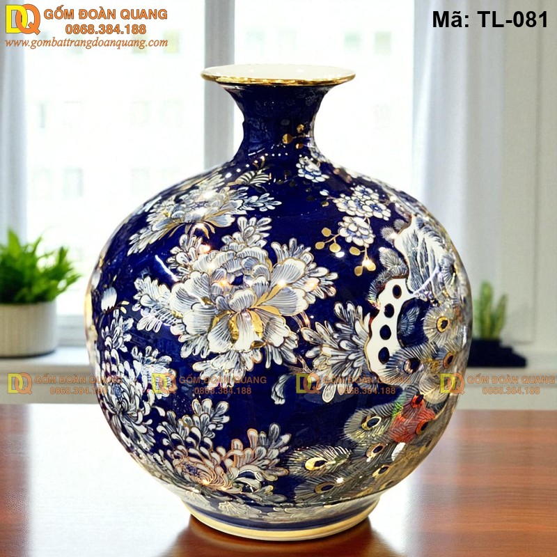 Bình hút tài lộc gốm Bát Tràng mã TL-081 – Ảnh 3