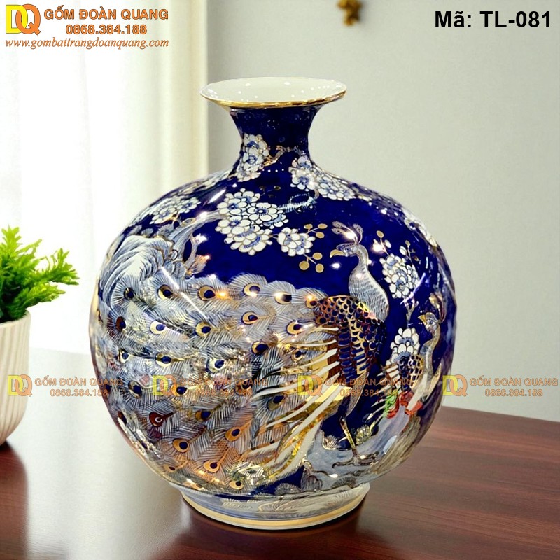 Bình hút tài lộc gốm Bát Tràng mã TL-081