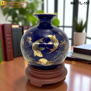 Bình hút tài lộc gốm sứ Bát Tràng mã TL-157