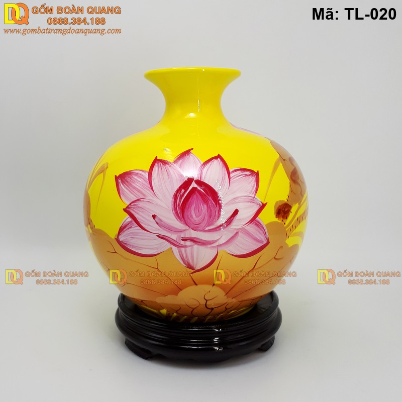 Bình hút tài lộc gốm sứ Bát Tràng mã TL-020