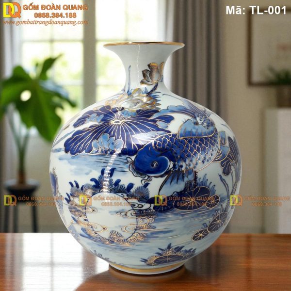 Bình hút tài lộc mạ vàng cao 35cm mã TL-001 - Ảnh 4