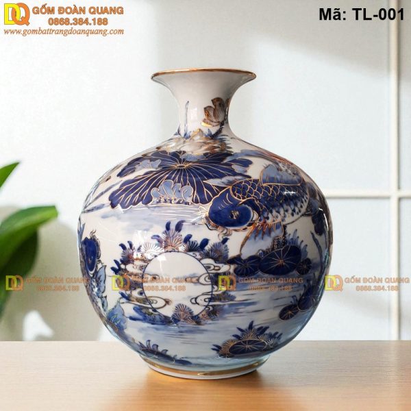 Bình hút tài lộc mạ vàng cao 35cm mã TL-001 - Ảnh 5