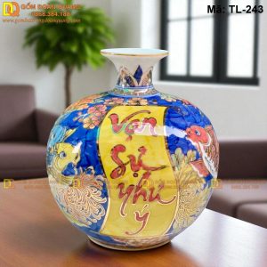 Bình hút tài lộc Vạn sự như ý cao 28cm mã TL-243