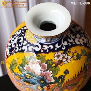 Bình tài lộc đẹp cảnh Thuận Buồm Xuôi Gió mã TL-086