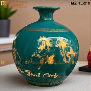 Bình tài lộc màu xanh lục đẹp giá rẻ mã TL-210