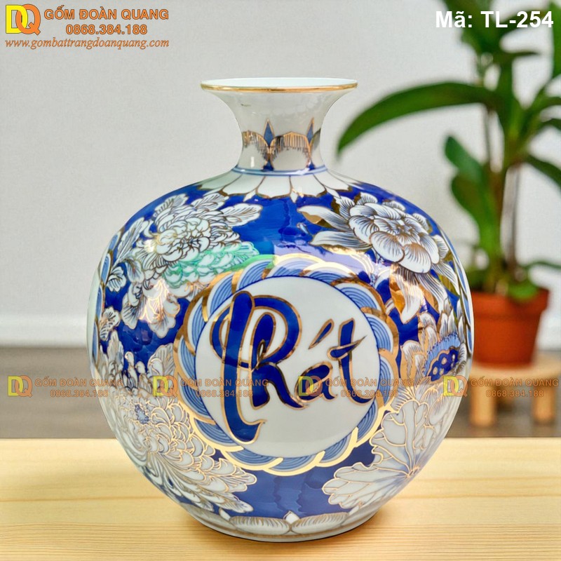 Bình tài lộc với 4 chữ Phát Tài Phát Lộc mã TL-254 – Ảnh 4