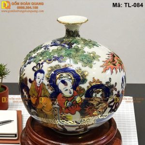 Bình tụ tài lộc trang trí phong thủy mã TL-084