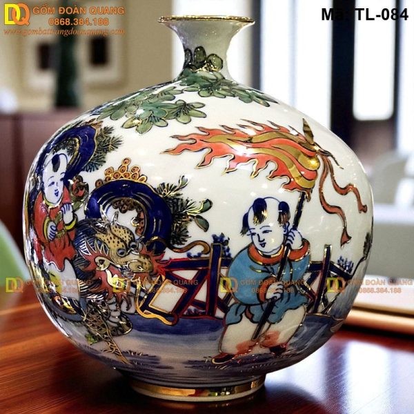 Bình tụ tài lộc trang trí phong thủy mã TL-084 - Ảnh 2
