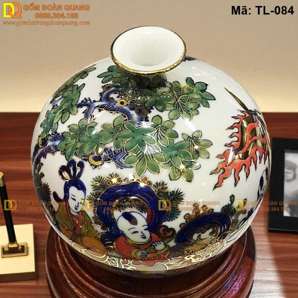 Bình tụ tài lộc trang trí phong thủy mã TL-084 - Ảnh 4