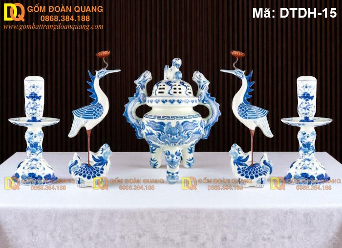 Cách sử dụng và bảo quản bộ đỉnh hạc gốm sứ