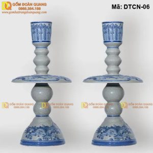 Chân đế nến trang trí bàn thờ gia tiên mã DTCN-06