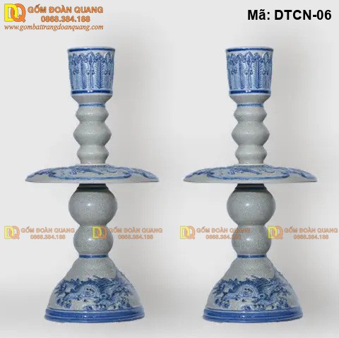 Chân đế nến trang trí bàn thờ gia tiên mã DTCN-06