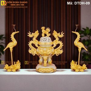 Giá bộ tam sự đỉnh hạc gốm sứ bao nhiêu