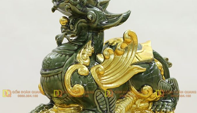 Tượng Tỳ Hưu gốm sứ hóa giải phong thủy tứ hành xung