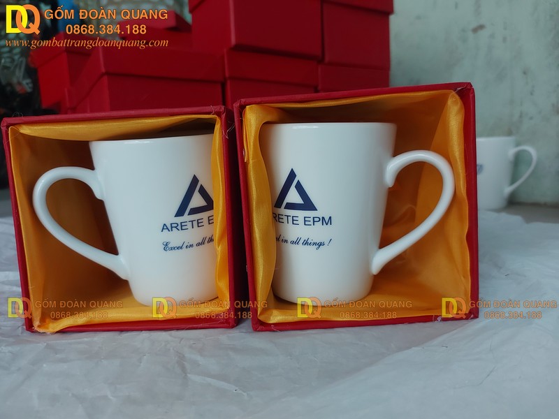 Ưu điểm của ly sứ Bát Tràng có in logo