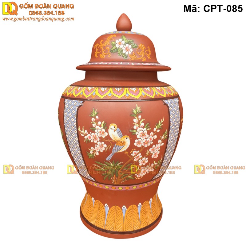 Chóe gốm sứ Men màu Đỏ Gốm cảnh Tứ cảnh mã CPT-085 – Ảnh 8