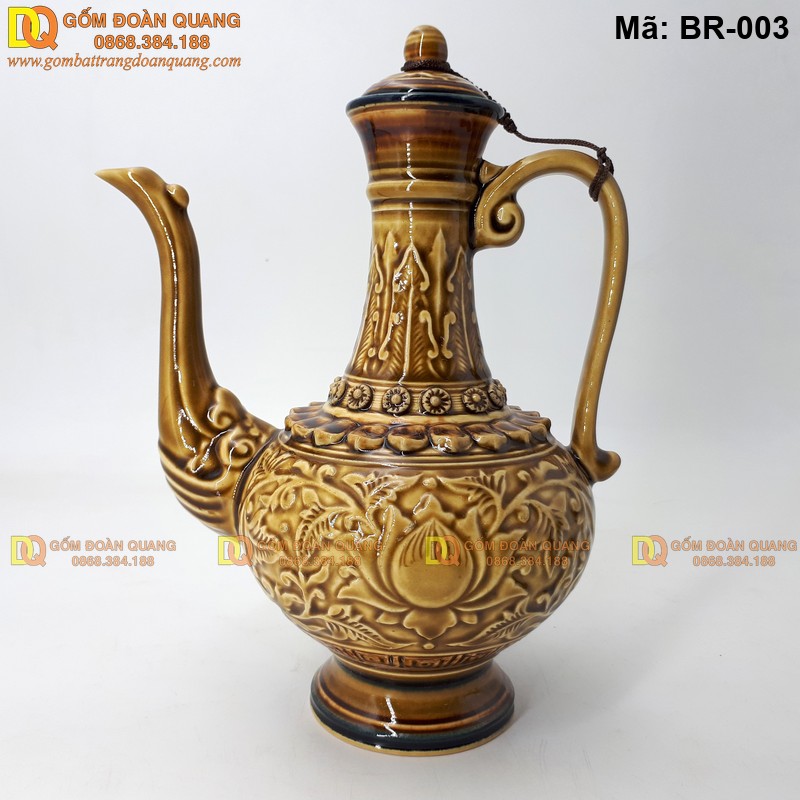 Bình rượu cổ trang phong cách xưa, phù hợp trưng bày và biếu tặng mã BR-003 – Ảnh 3