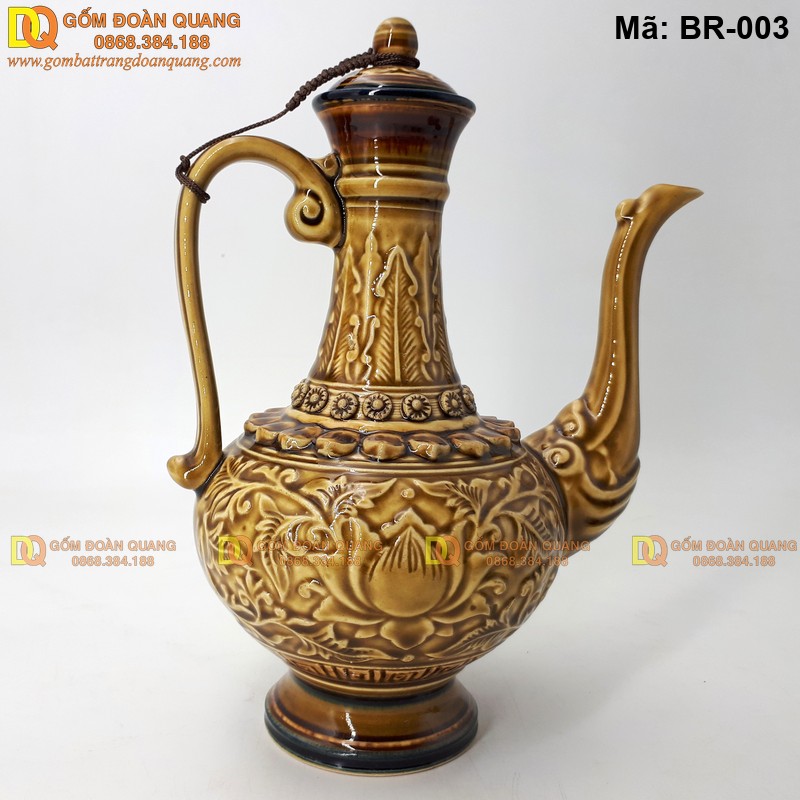 Bình rượu cổ trang phong cách xưa, phù hợp trưng bày và biếu tặng mã BR-003 – Ảnh 4