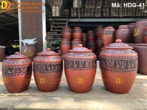 Chum đựng gạo 20kg bằng gốm sành, dung tích lớn mã HDG-41
